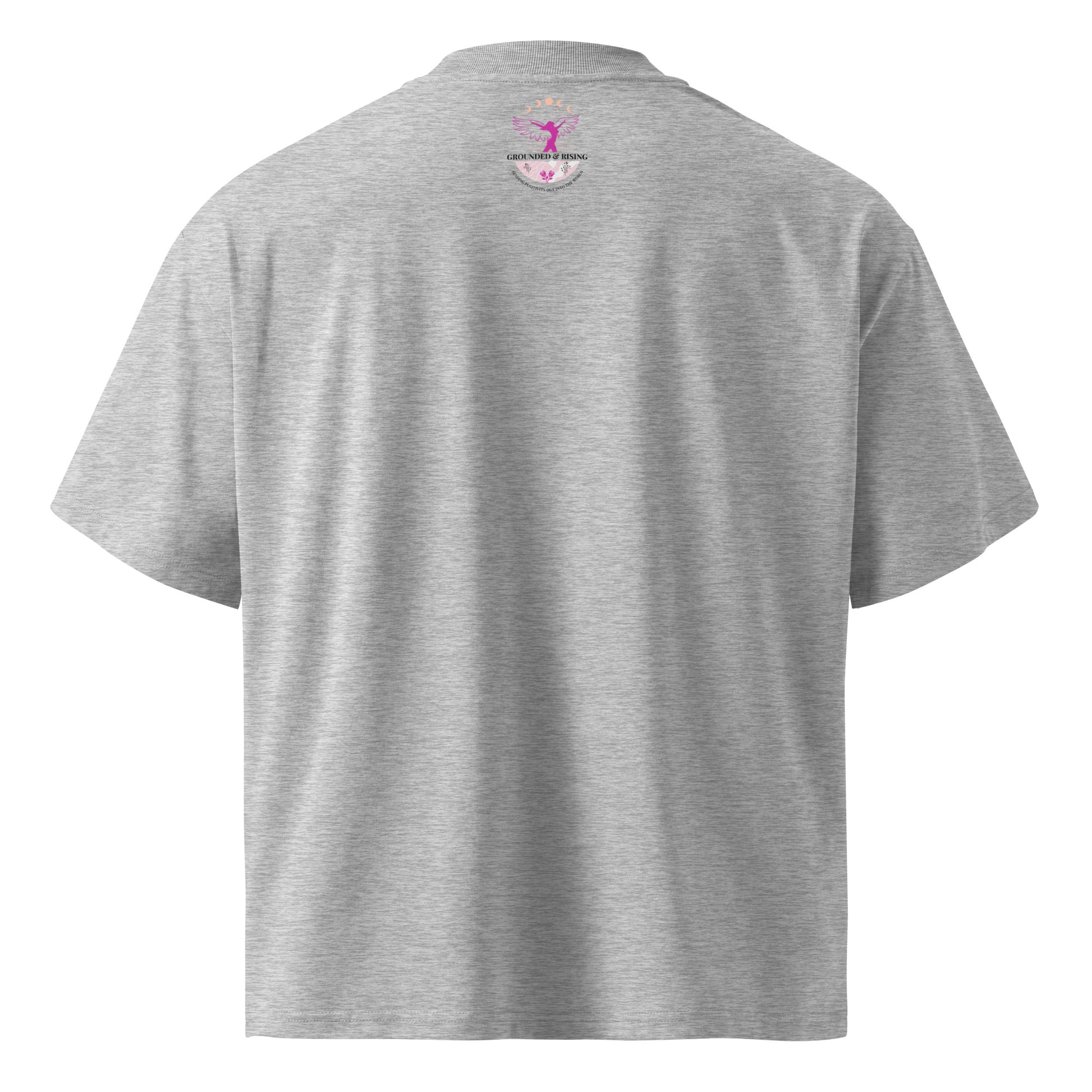 Soft drop shoulder organic cotton tee - Grounded Rising