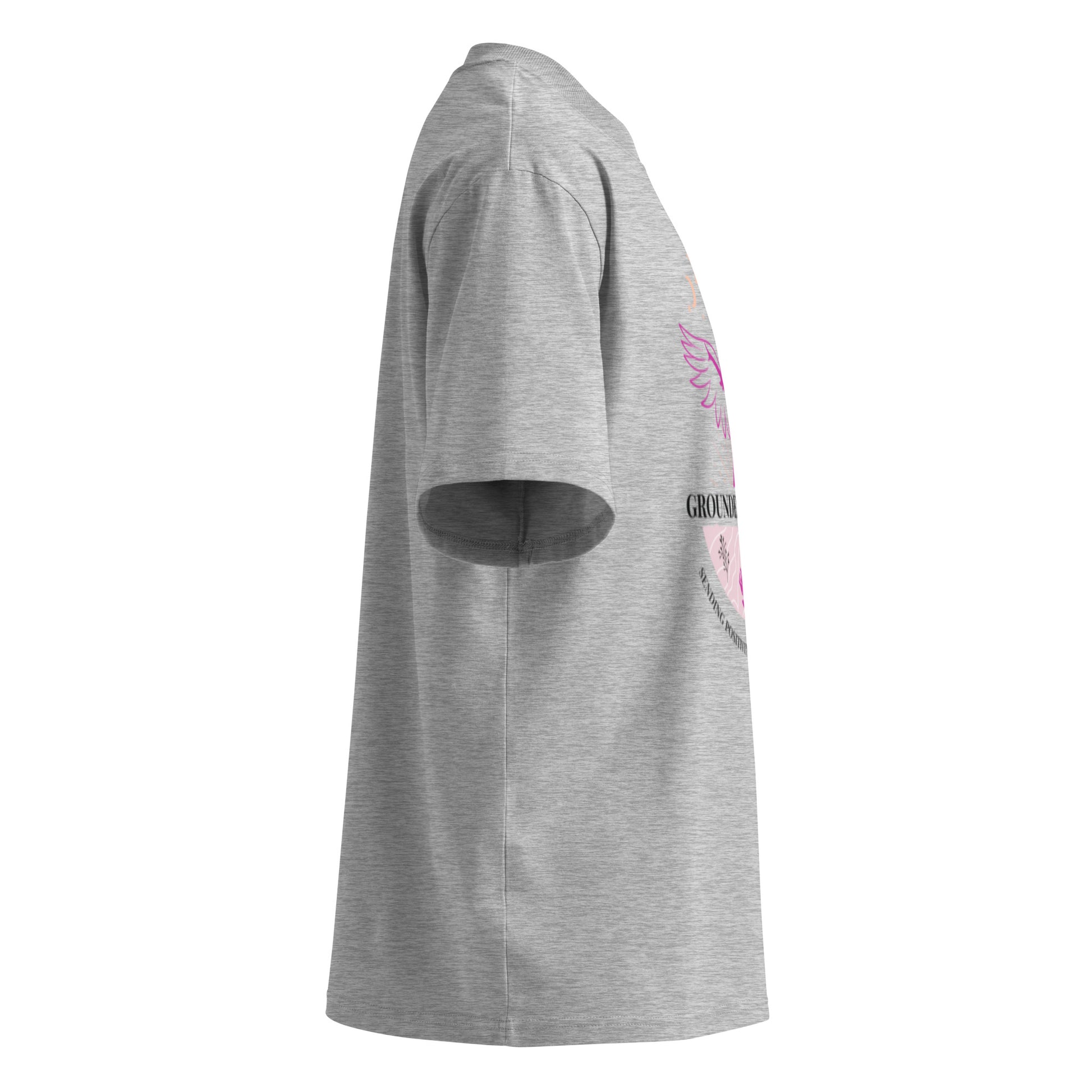 Organic combed cotton oversized casual tee - Grounded Rising