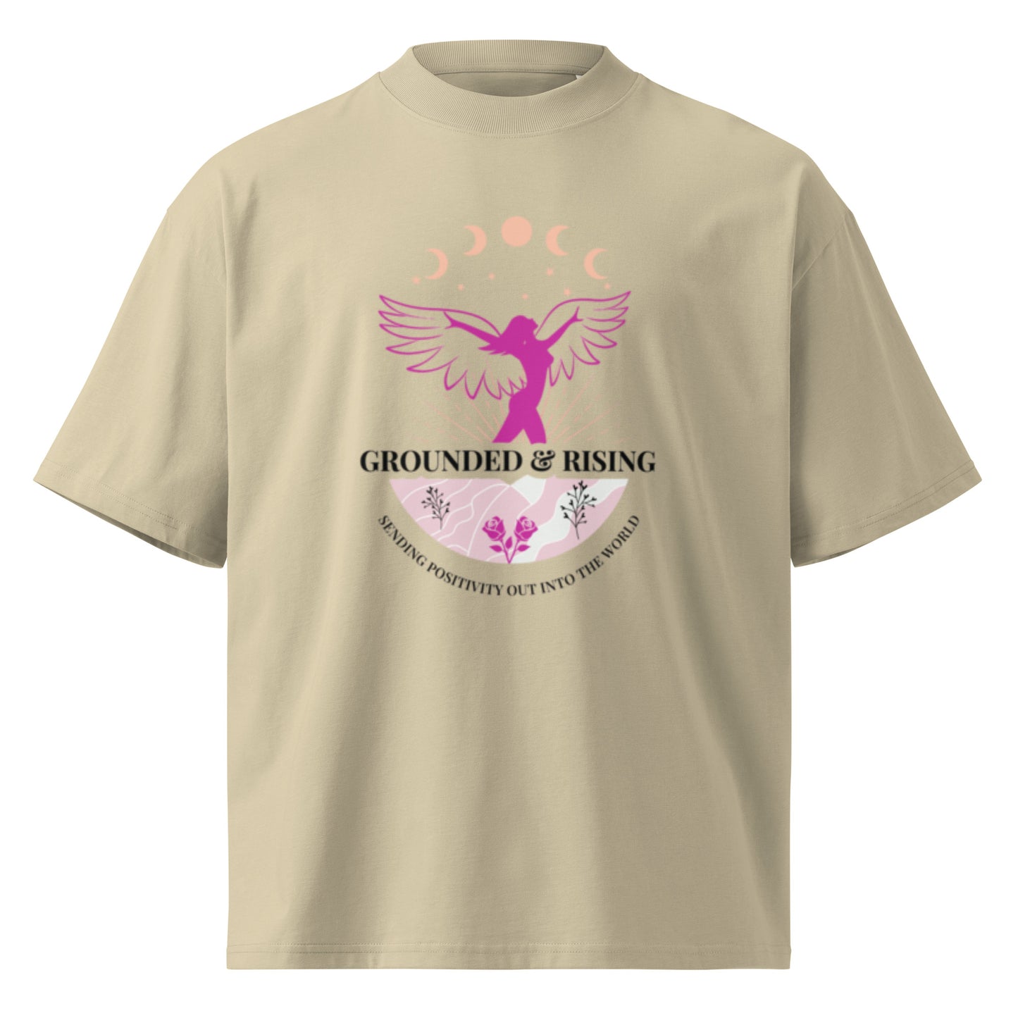 Eco friendly oversized everyday t shirt - Grounded Rising