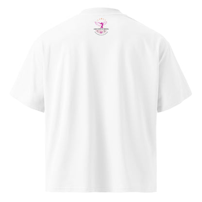 Minimalist oversized cotton street tee - Grounded Rising