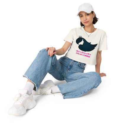 Comfortable everyday cropped tee - Grounded Rising